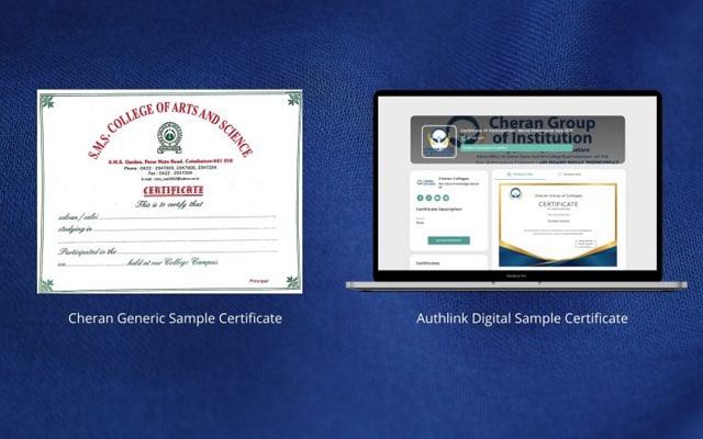 Authlink Digital Sample Certificate