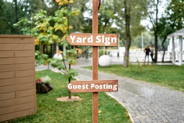 Guest blogging website for yard signs/lawn signs