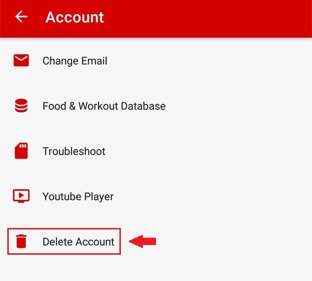 HealthifyMe Account Setting